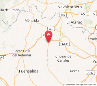 Map of Las Ventas de Retamosa, Castille-La Mancha