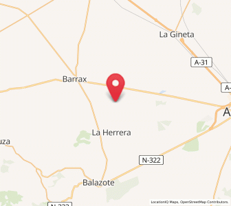 Map of Las Villas Nuevas, Castille-La Mancha