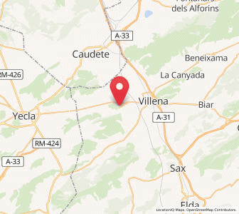 Map of Las Virtudes, Valencia