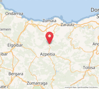 Map of Lasao, Basque Country