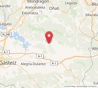 Map of Latxe, Basque Country