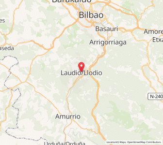 Map of Laudio, Basque Country