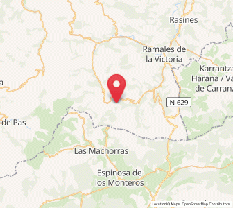 Map of Lavín, Cantabria