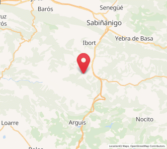 Map of Layés, Aragon