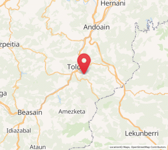 Map of Leaburu, Basque Country