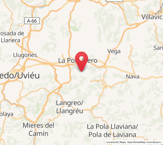 Map of Leceñes, Asturias