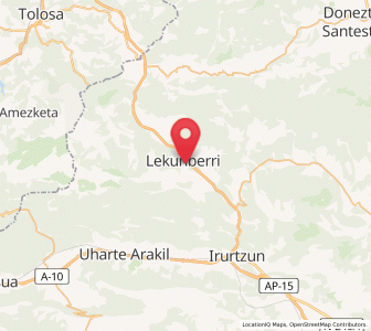 Map of Lekunberri, Navarre
