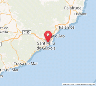 Map of Les Bateries, Catalonia