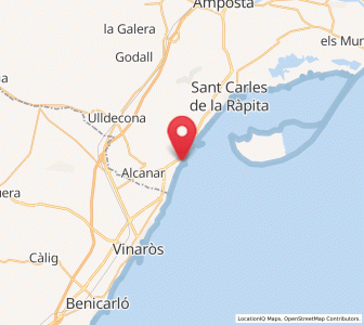 Map of Les Cases d'Alcanar, Catalonia