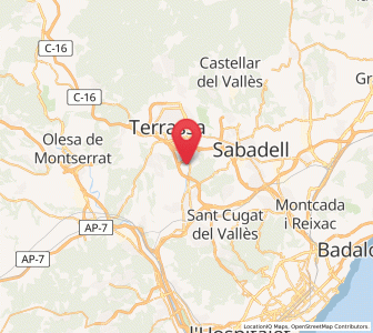Map of Les Fonts, Catalonia