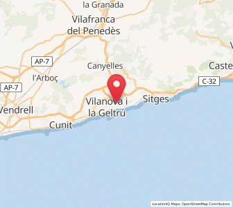 Map of Les Roquetes, Catalonia