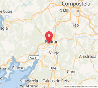 Map of Lestrobe, Galicia