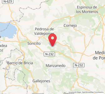 Map of Leva, Castille and León