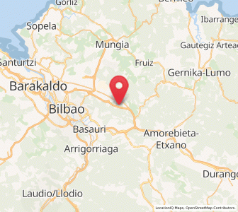 Map of Lezama, Basque Country