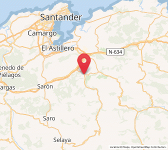 Map of Liérganes, Cantabria