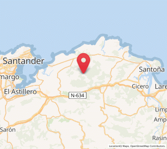 Map of Liermo, Cantabria