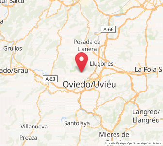 Map of Lillo, Asturias