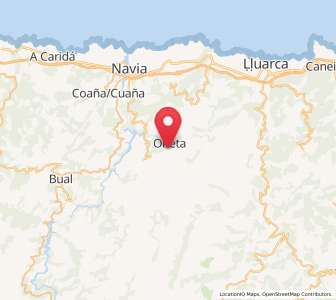 Map of Linera, Asturias