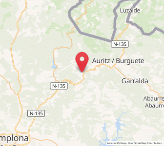 Map of Linzoáin, Navarre
