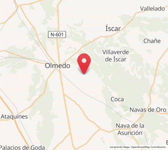 Map of Llano de Olmedo, Castille and León
