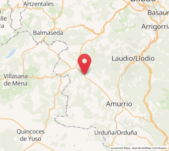 Map of Llanteno, Basque Country