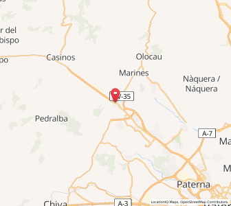 Map of Llíria, Valencia