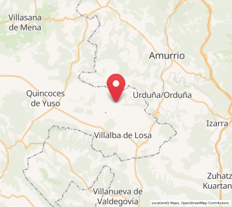 Map of Llorengoz, Castille and León