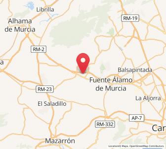 Map of Lo Legaces, Murcia