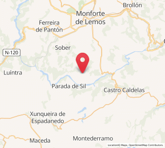 Map of Lobios, Galicia