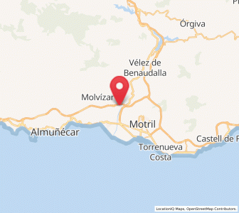 Map of Lobres, Andalusia