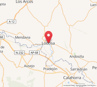 Map of Lodosa, Navarre