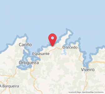 Map of Loiba, Galicia
