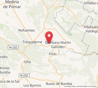 Map of Lomana, Castille and León