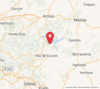 Map of Loño, Galicia