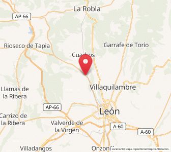 Map of Lorenzana, Castille and León