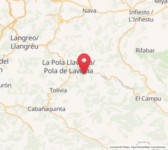 Map of Lorío, Asturias
