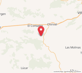 Map of Los Álamos, Andalusia