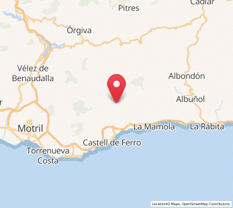 Map of Los Arcos, Andalusia