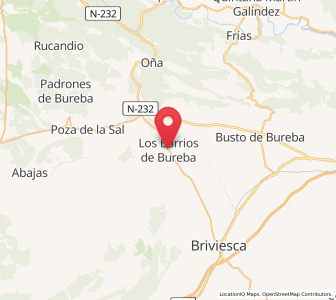 Map of Los Barrios de Bureba, Castille and León