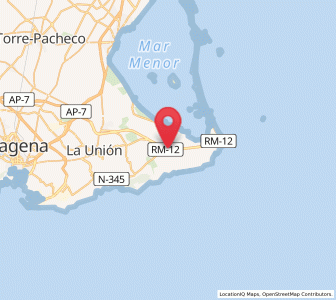 Map of Los Belones, Murcia