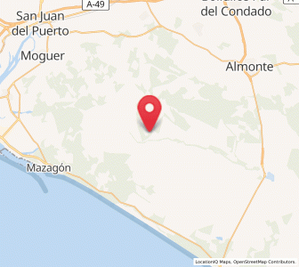 Map of Los Bodegones, Andalusia