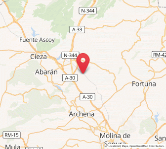 Map of Los Cabañiles, Murcia