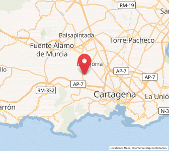 Map of Los Castillejos, Murcia