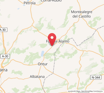 Map of Los Chortales, Castille-La Mancha