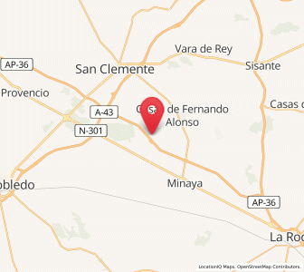 Map of Los Estesos, Castille-La Mancha
