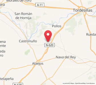 Map of Los Evanes, Castille and León
