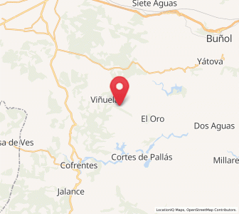 Map of Los Herreros, Valencia
