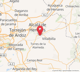 Map of Los Hueros, Madrid