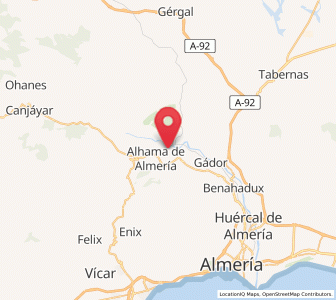 Map of Los Imposibles, Andalusia