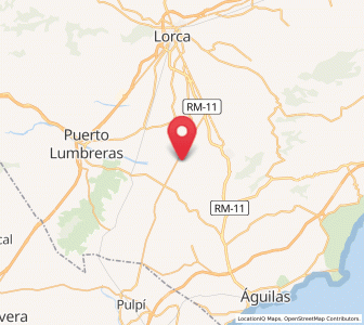 Map of Los Jopos, Murcia